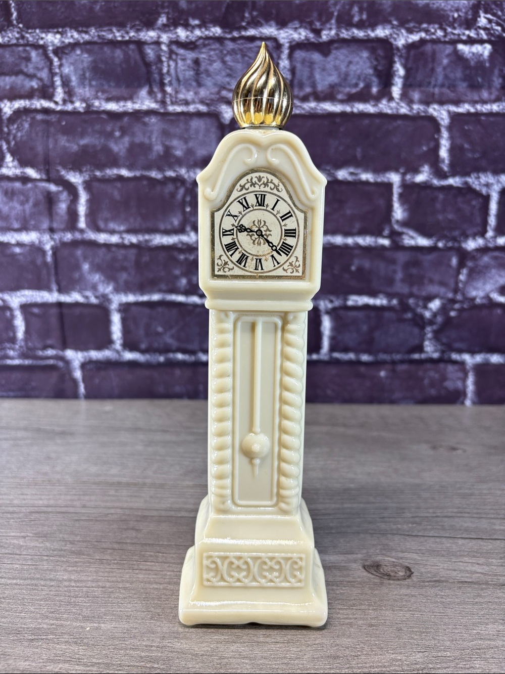 Vintage Fragrance Hour Grandfather Clock Decanter